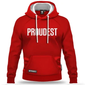 BLUZA KANGURKA BIG LOGO RED-Proudest Discount