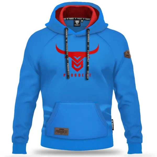 BLUZA KANGURKA BULL BLUE-Proudest Clearance