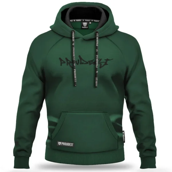 Bluza kangurka lekka FREESTYLE dark green 48h-Proudest Sale