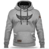 BLUZA KANGURKA WINGS GRAY MELANGE-Proudest Online