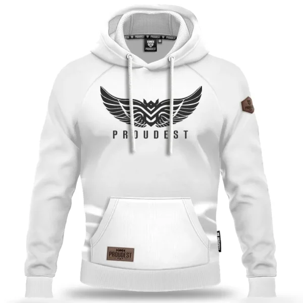 BLUZA KANGURKA WINGS WHITE-Proudest Online