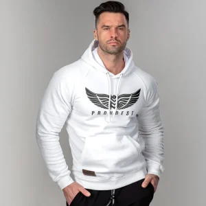 BLUZA KANGURKA WINGS WHITE-Proudest Online