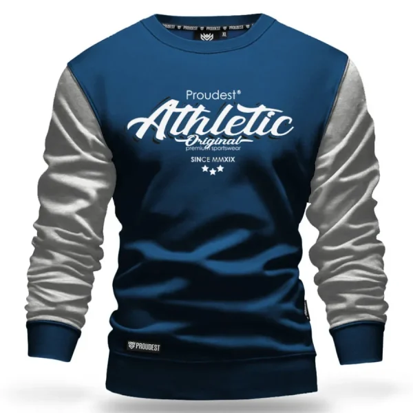 Bluza klasyczna Athletics Dark Blue Double-Proudest Outlet