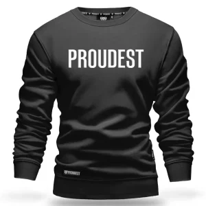 Bluza klasyczna Black Big Logo-Proudest New