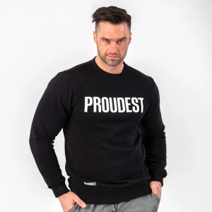 Bluza klasyczna Black Big Logo-Proudest New