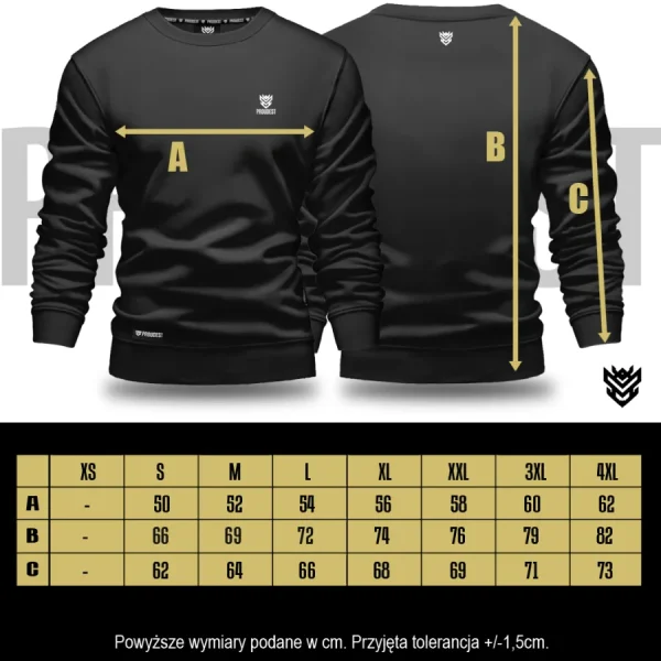 Bluza klasyczna Bull All Black-Proudest Discount
