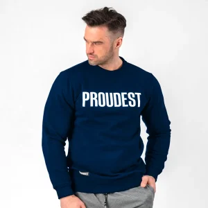 Bluza klasyczna Dark Blue Big Logo-Proudest Best