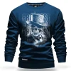 Bluza klasyczna Gentleman Skull Dark Blue-Proudest Sale