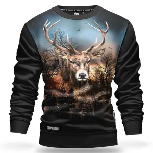 Bluza klasyczna MIX Wild Deer Blue-Proudest Hot