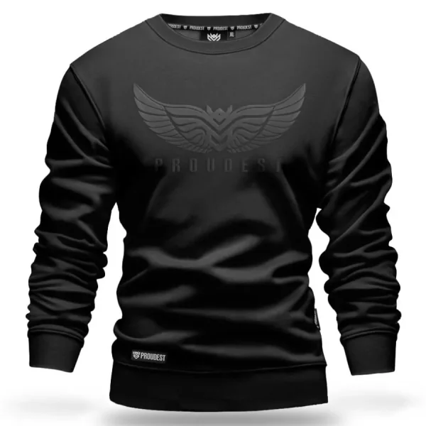 Bluza klasyczna Wings All Black-Proudest New