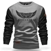 Bluza klasyczna Wings Black&Gray-Proudest Fashion