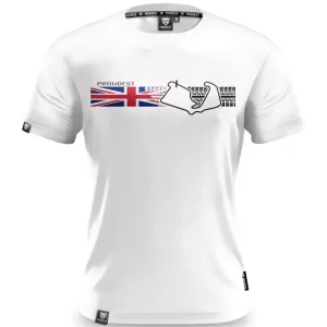 Koszulka bawełniana British GP white-Proudest Discount