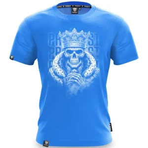 Koszulka bawełniana King Skull Blue-Proudest Clearance