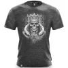 Koszulka bawełniana King Skull Graphite Melange-Proudest Discount