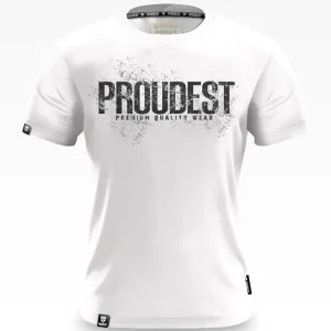 Koszulka bawełniana Premium Mono White-Proudest Online