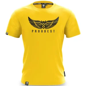 Koszulka bawełniana Wings Yellow-Proudest Hot