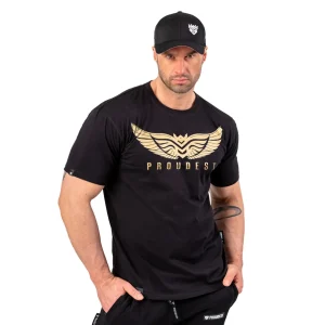 Koszulka bawełniana Wings Black-Proudest Discount