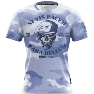 Koszulka klasyczna Military Power Camo Blue-Proudest Online