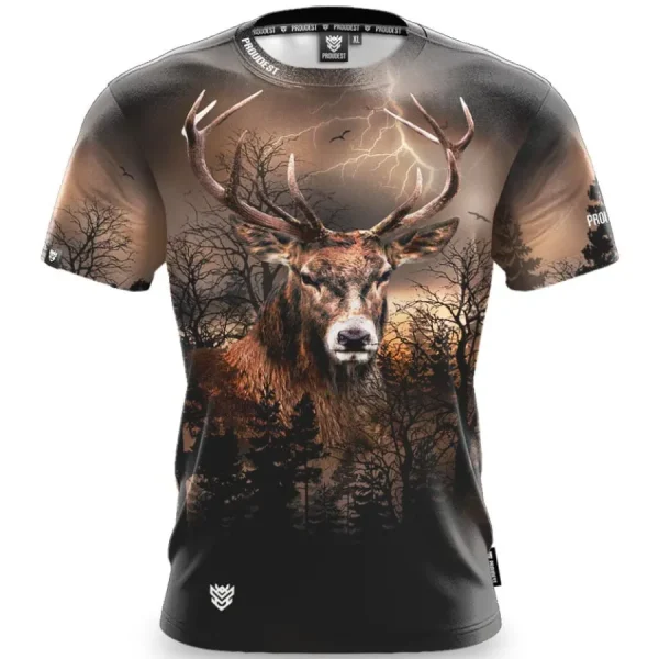 Koszulka klasyczna Wild Deer Brown-Proudest Clearance