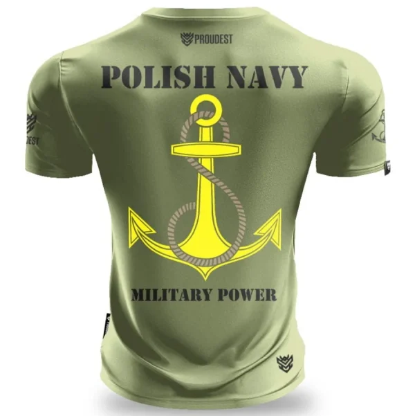 Koszulka slim Military Navy Green-Proudest Best