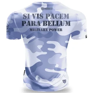 Koszulka slim Military Power Camo Blue-Proudest Best