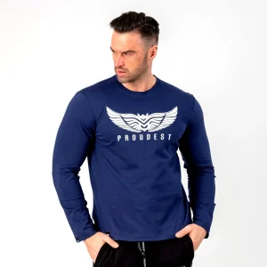 Longsleeve Wings Dark Blue-Proudest Online