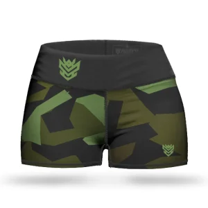 Spodenki elastyczne Damskie Camo N13 Green-Proudest Fashion