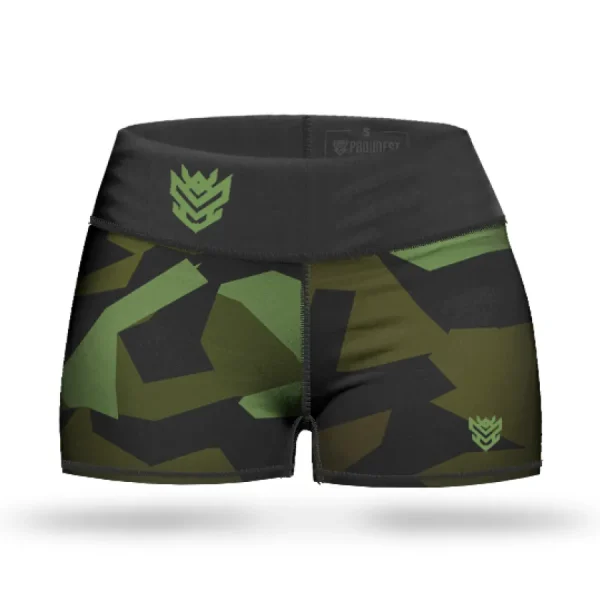 Spodenki elastyczne Damskie Camo N13 Green-Proudest Fashion