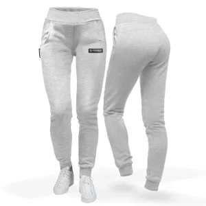 Spodnie Damskie Slim Light Gray Melange-Proudest Sale