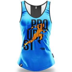 Tank Top damski sportowy Run2 Blue-Proudest Hot