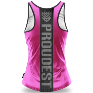 Tank Top damski sportowy Big Pink-Proudest New